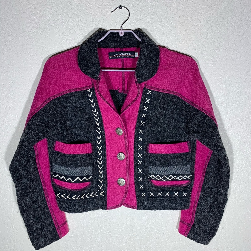 Canvasbacks south western cropped jacket